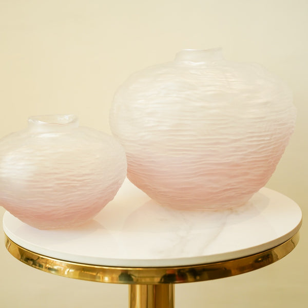 Blue Aura Crystal vase